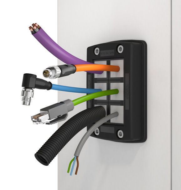 KDSClick from CONTA-CLIP: Easy-mount cable entry  with IP66 ingress protection